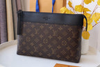 LV M82543 Pochette Voyage Souple Brown Monogram Eclipse Canvas 179418
