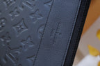 LV M82545 Embossed Takeoff Pouch  Black Monogram Shadow Cowhide  179421