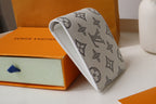 LV Multiple Wallet White Black Monogram Cowhide 248063