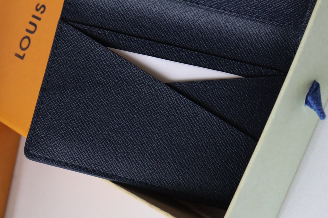 LV Pocket Wallet Blue Damier Heritage Canvas 217107