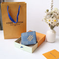 LV Multiple Wallet Blue Damier Heritage Canvas 217108