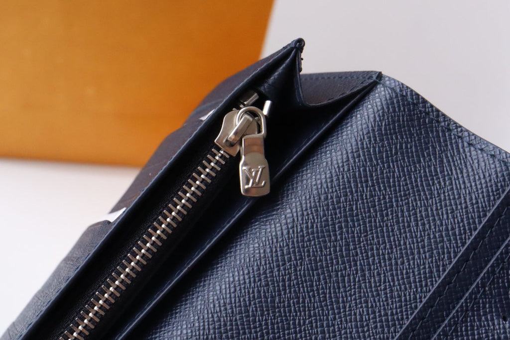 LV Pocket Organizer Vertical Blue Damier Heritage Canvas 217109