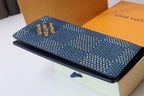 LV Pocket Organizer Vertical Blue Damier Heritage Canvas 217109