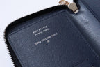 LV Zippy Wallet Vertical Blue Damier Heritage Canvas 217110