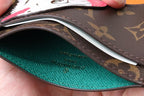 LV x SY Horse Card Holder Brown Green Monogram Canvas 204656