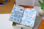 LV By the Pool Passport Card Holder Blue Monogarm Tiles Print Canvas 204707