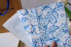 LV By the Pool Passport Card Holder Blue Monogarm Tiles Print Canvas 204707