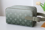 LV Locker Dopp Kit Khaki Green Monogram Canvas 224140
