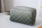 LV Locker Dopp Kit Khaki Green Monogram Canvas 224140