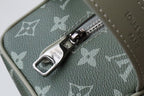 LV Locker Dopp Kit Khaki Green Monogram Canvas 224140