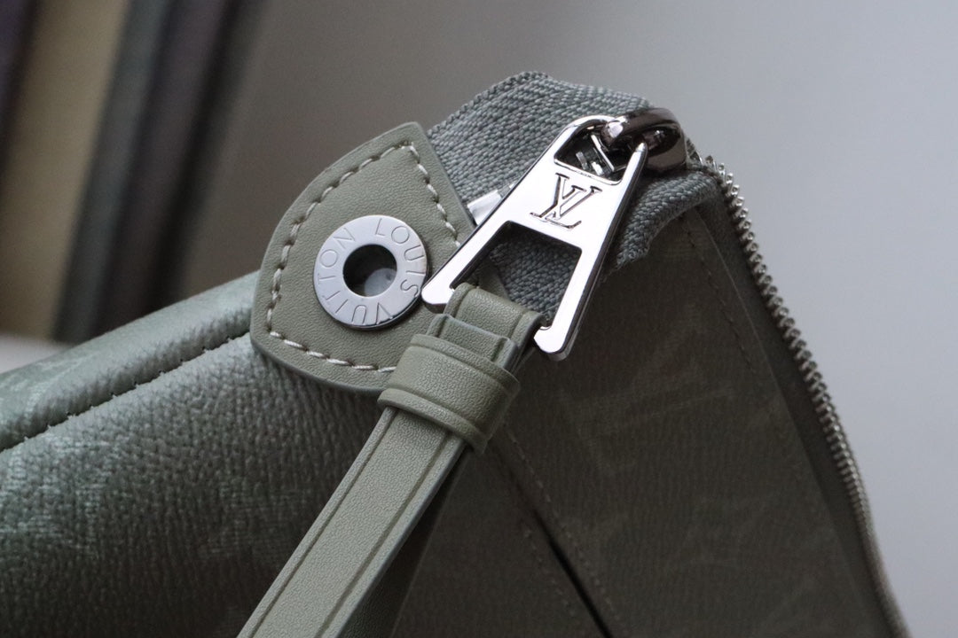 LV Pochette Voyage Souple Khaki Green Monogram Canvas 224143