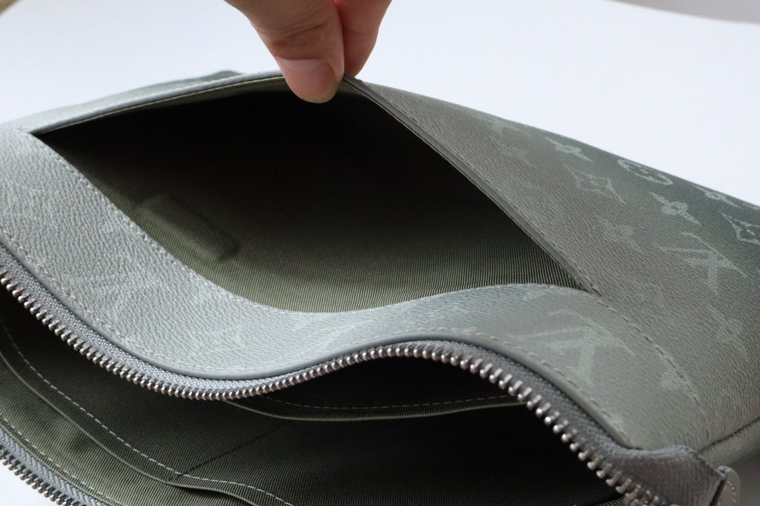 LV Pochette Voyage Souple Khaki Green Monogram Canvas 224143
