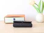 LV M12635 Victor Gaston Wallet Black Cowhide 234377