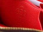 LV M12210 Zippy Coin Purse Candy Red Monogram Canvas 224259