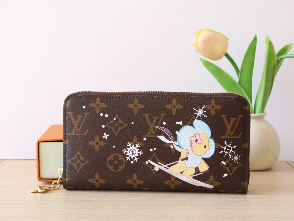 LV M12223 Zippy Wallet Azur Frost Monogram Canvas 224257