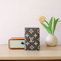 LV Pocket Organizer Wallet Anthracite Grey Monogram Cowhide 224281