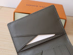 LV Pocket Organizer Wallet Anthracite Grey Monogram Cowhide 224281