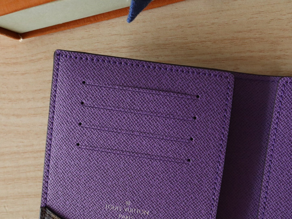 LV M82862 Passport Holder Purple Monogram Canvas 224118