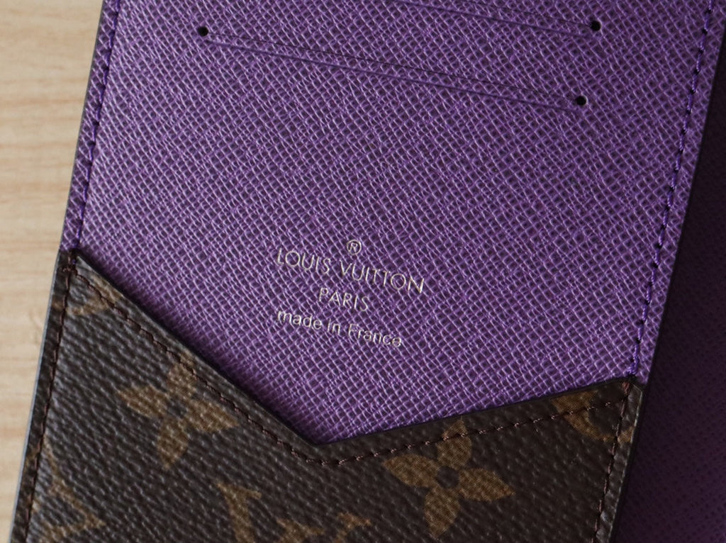 LV M82862 Passport Holder Purple Monogram Canvas 224118