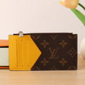 LV Zipper Card Holder Yellow Monogram Canvas & Calfskin 224123