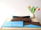 LV M12359 Kirigami Organizer Wallet Gaston Blue Cowhide 247859