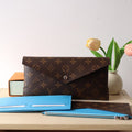 LV M12359 Kirigami Organizer Wallet Gaston Blue Cowhide 247859