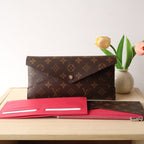 LV M12359 Kirigami Organizer Wallet Pondichery Pink Cowhide 247860