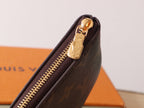 LV Pochette Clés Medium 15cm Brown Monogram Canvas GHW