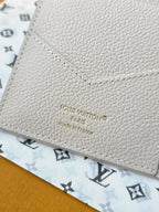 LV M25917 Passport Cover Dream Beige Embossed Grained Cowhide
