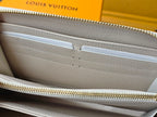 LV M25594 Zippy Wallet Dream Beige Embossed Grained Cowhide - Light GHW