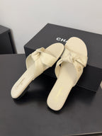 LACE MULE 2 CM IN WHITE CREAM LAMBSKIN