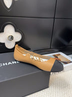FLAT MARY JANE PUMPS IN DIJON YELLOW LAMBSKIN MIX BLACK FABRIC
