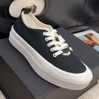 TRAINERS SHOES IN BLACK FABRIC