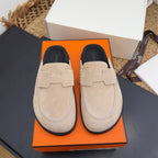 HM 25S MULE IN BEIGE SUEDE