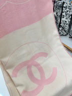 CHANEL 25S SCARF 135 IN CASHMERE SILK 737234
