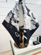 CHANEL 25S SCARF 90 IN SILK 735864
