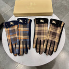 GLOVES IN BROWN AND BLACK WOOL 183680