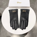 TOUCHSCREEN GLOVES IN BLACK LAMBSKIN 119030