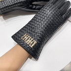 TOUCHSCREEN GLOVES IN BLACK LAMBSKIN 119030