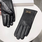 TOUCHSCREEN GLOVES IN BLACK LAMBSKIN 119030
