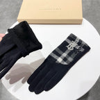 GLOVES IN BLACK MIX COLORFUL WOOL 122880