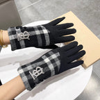 GLOVES IN BLACK MIX COLORFUL WOOL 122880