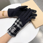 GLOVES IN BLACK MIX COLORFUL WOOL 122880