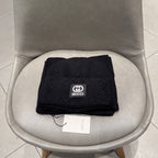 SET SCARF AND HAT IN BLACK CASHMERE AND RABBIT FUR 397374