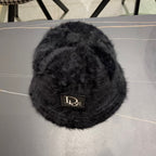 BUCKET HAT IN BLACK MIXED WOOL 416223