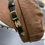 BAKER BOY CAP IN PECAN BROWN CALFSKIN 420947
