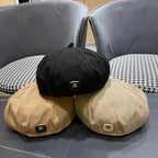 BERET HAT IN BLACK CORDUROY 429844