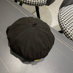 BERET HAT IN BLACK CORDUROY 429844