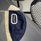 TRAPPER HAT IN DENIM BLUE SUEDE AND RABBIT FUR 439535