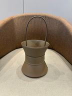 HM Mini Medor Bag Taupe Brown Epsom Calfskin 269889